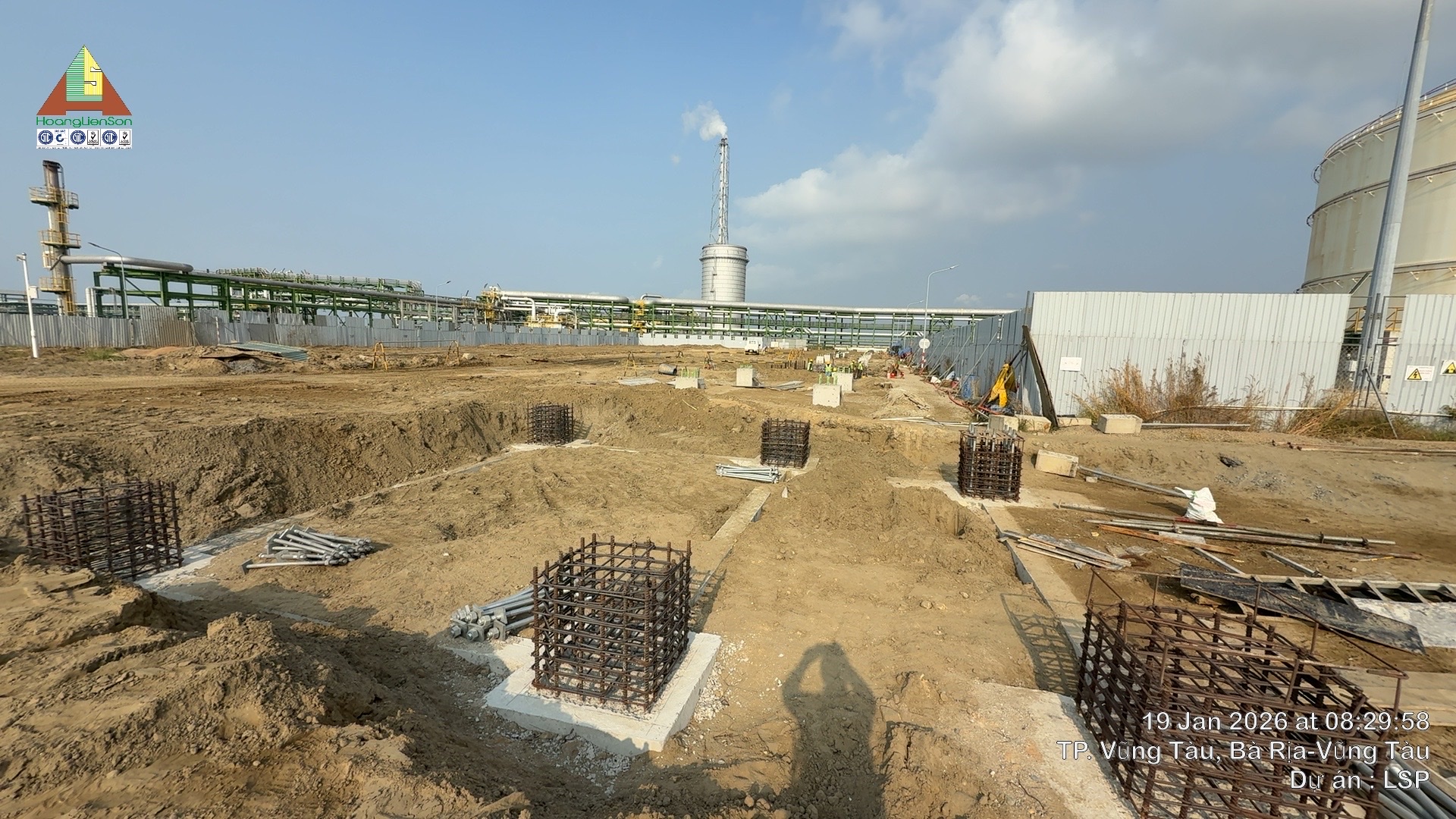 Dự án Cải tiến Tổ hợp Hóa dầu Miền Nam Việt Nam LSP - Gói Móng Piperack Khu vực Process Unit